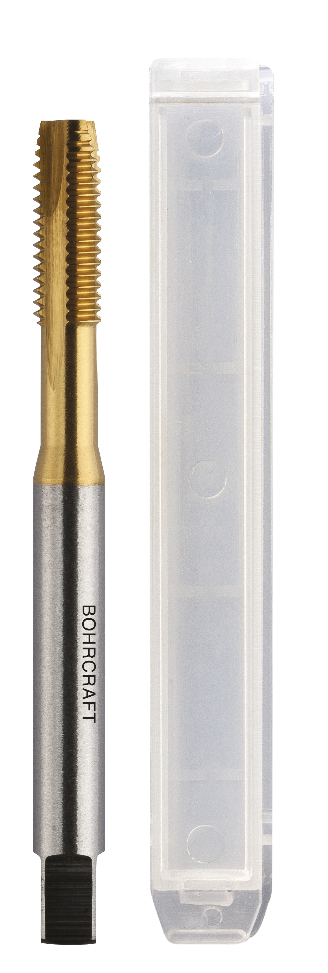 BOHRCRAFT 41470301000 Machine Tap HSS-Co5 TiN DIN 371, form B, M10, pack of 1 pc