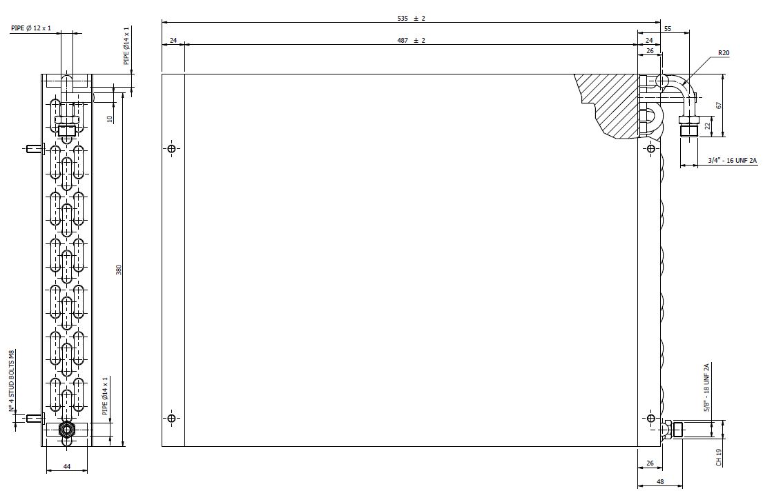 CONDENSER DIM. 487x400x44