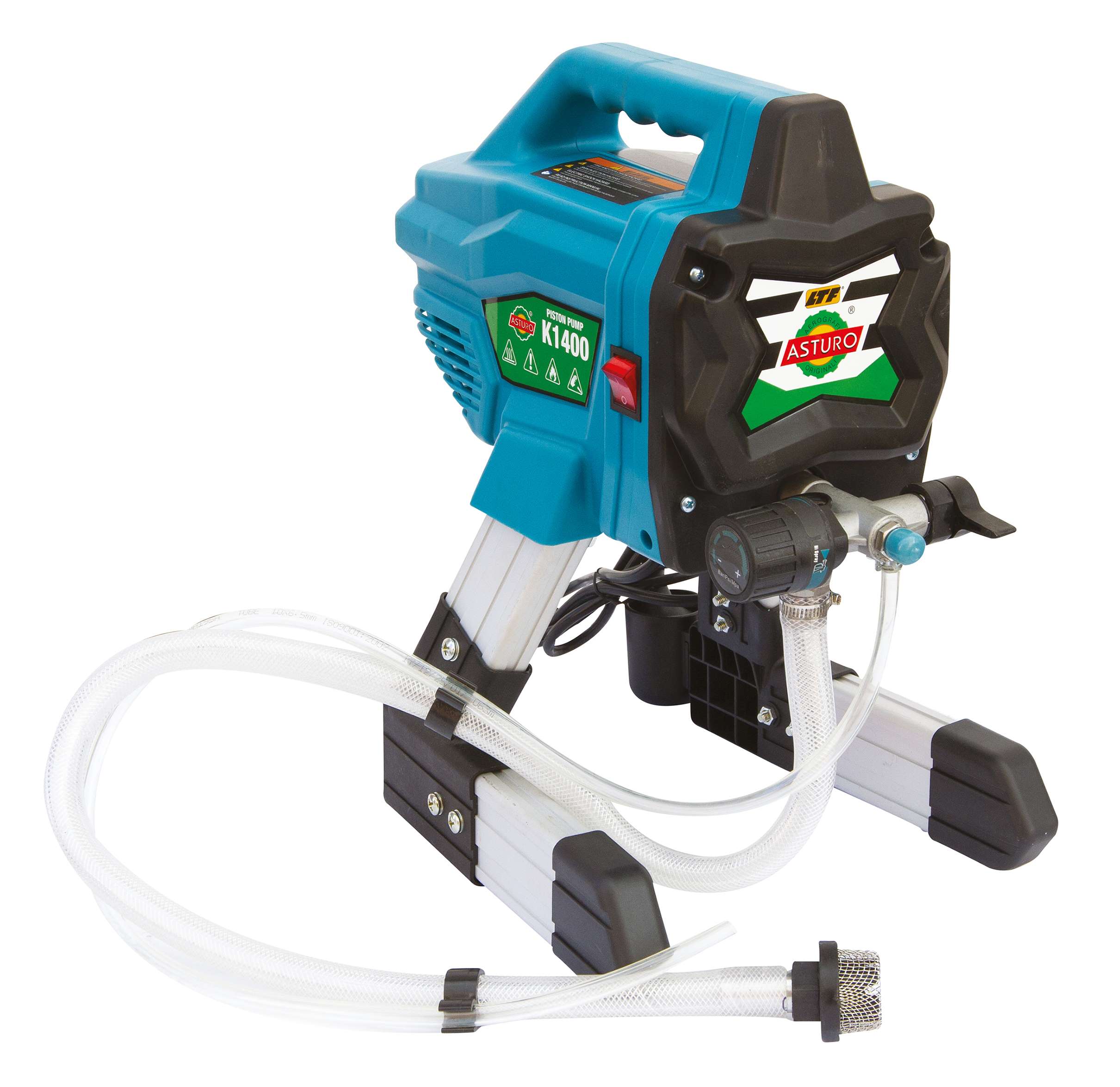 ASTURO 0771400K K1400 Electric Airless Piston Pump with 650W Painting Kit