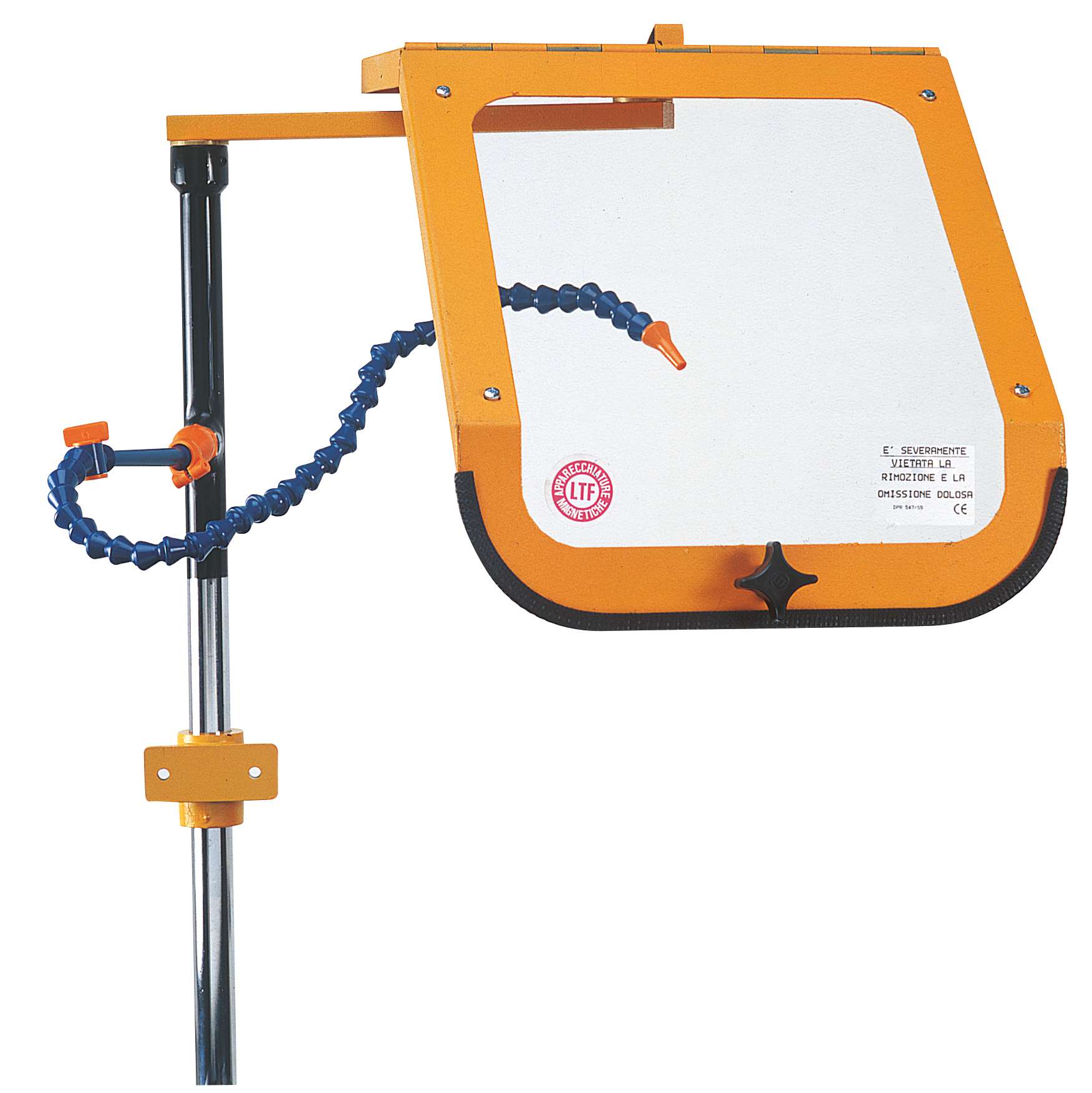 SAFETY EQUIPMENT 152.M2 Screen for lathes with carriage attachment, liquid tube and microswitch 570x365x350 mm