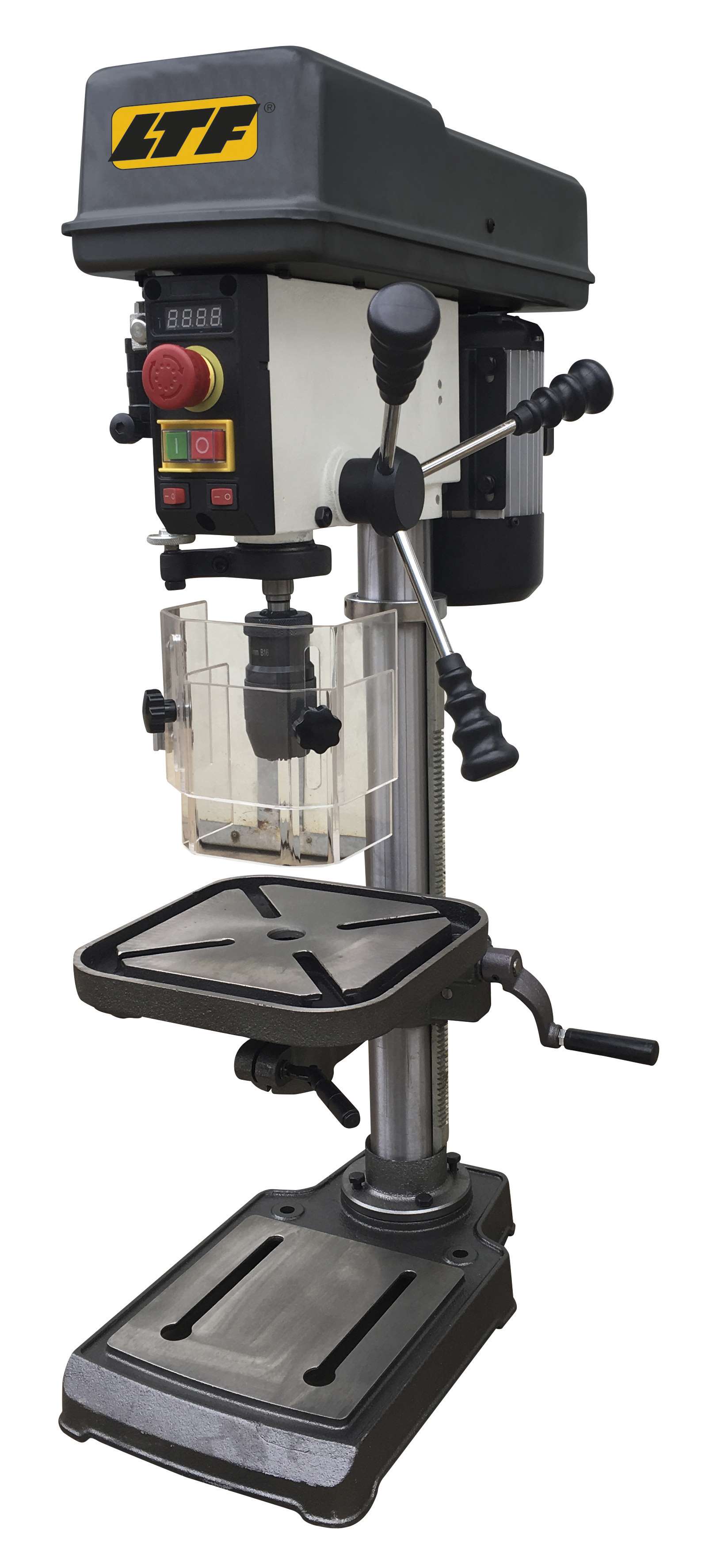 LTF MACHINE TOOLS 0586016BV Bench drill with 16 mm drilling diameter, chuck/column distance 300 mm