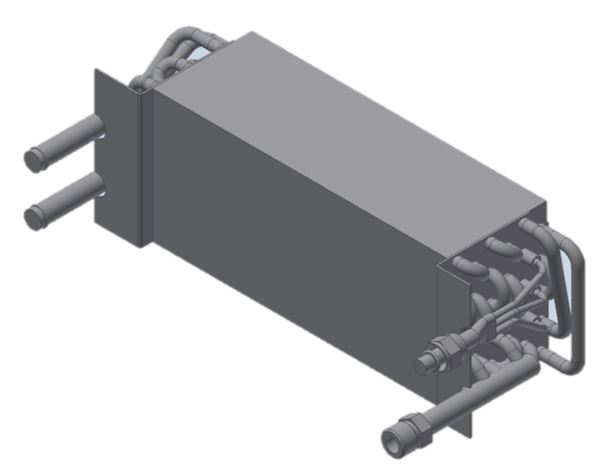 Evap / Risc Season - Sup. Exchange (W x H x D): 295 x 96 x 127