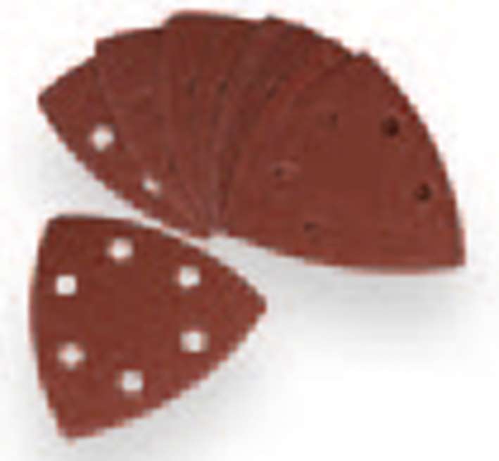 FERM PSA1033 Set of 10 abrasive sheets P80 (for DSM1009 sander and OTM1004 multi-purpose power tool)