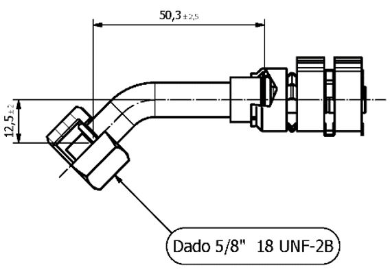 Raccordo FRIGOFLEX G6 - 45° - O'RING FEMM REC