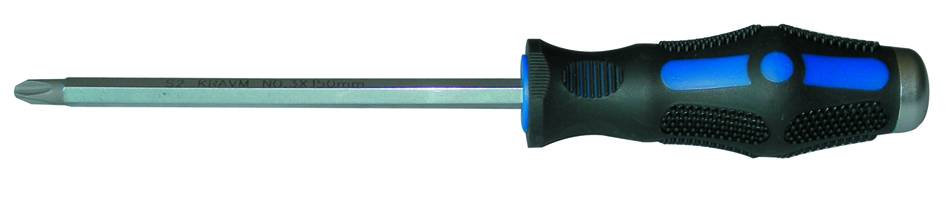 KRAVM E07108 Phillips screwdriver with slotted head 2x100 mm
