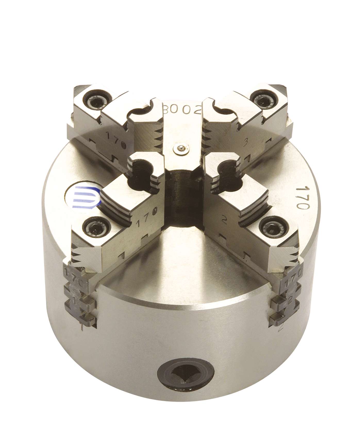 LTF MACHINE TOOLS 022400125 Double guide self-centering chuck 4 jaws Ø 125 mm