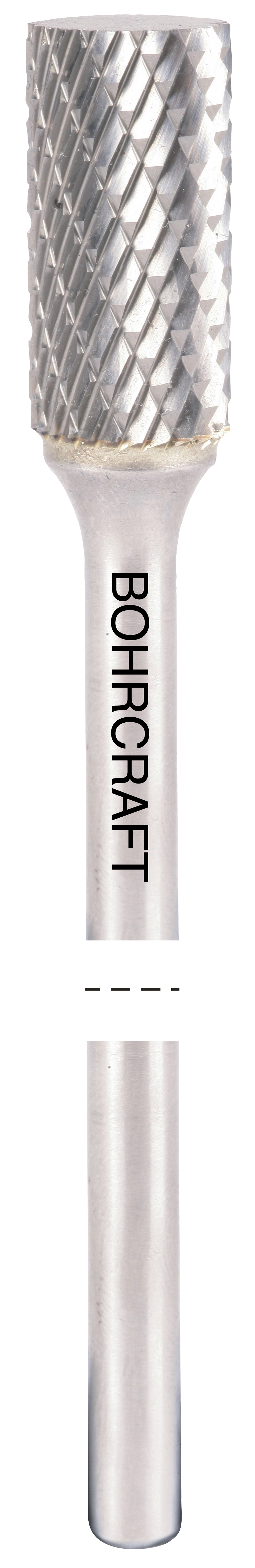 BOHRCRAFT 51000312175 Cylindrical rotary cutter in MD shape A DIN 8033 Z3-X shank 6mm ø 12 mm without cutting edge long series