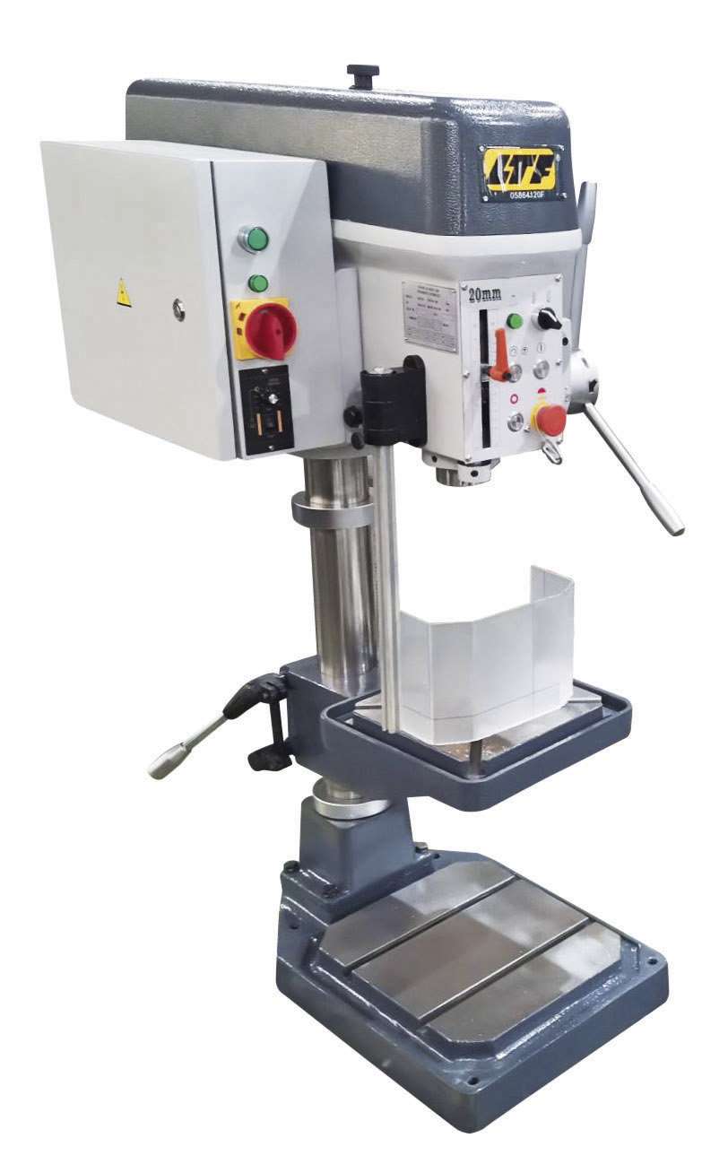 LTF MACHINE TOOLS 05864120F Bench drill with electric automatic feed, 20 mm drilling capacity