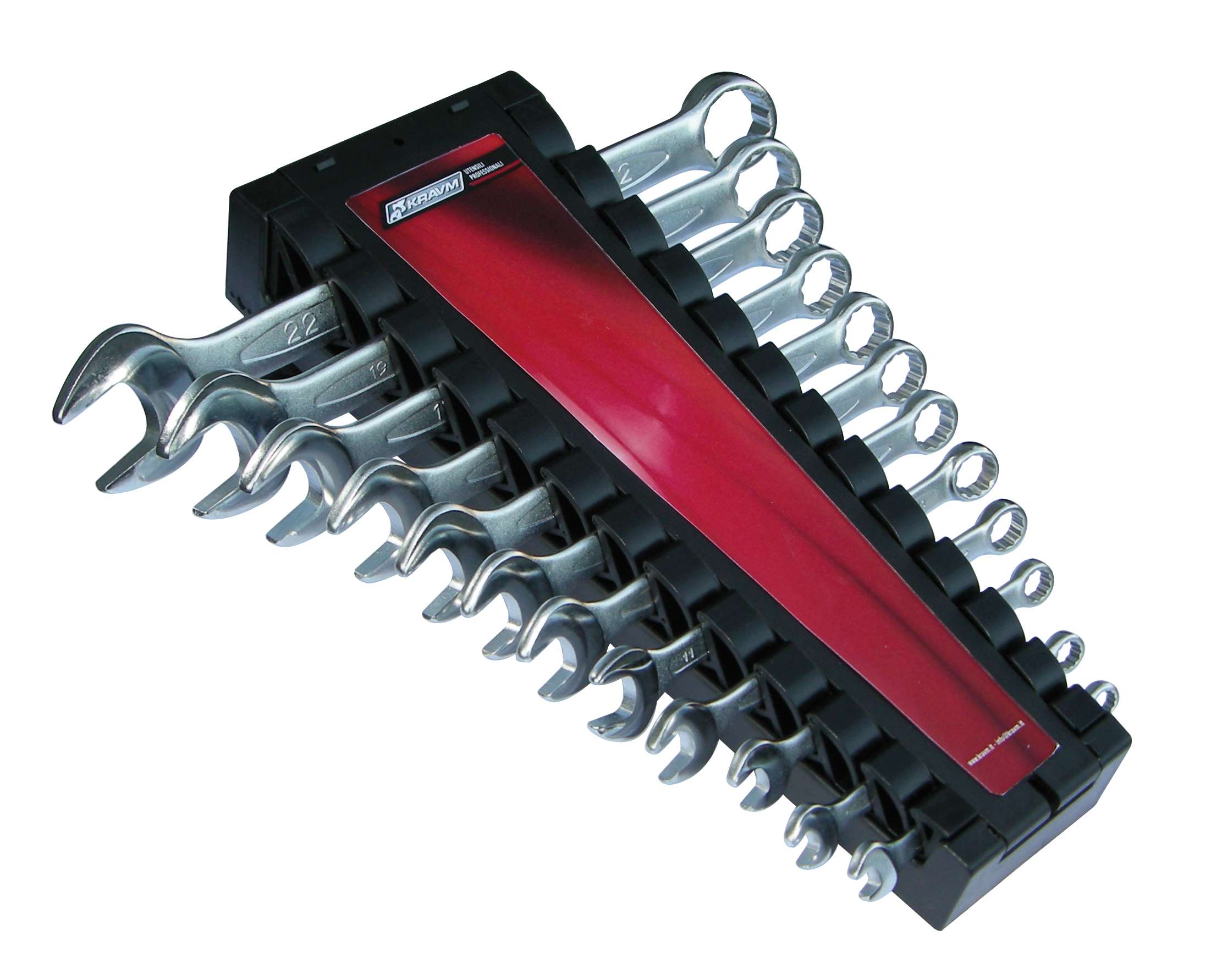 KRAVM E07001 Set of 12 combination wrenches 6-22 mm