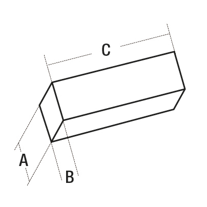 APP MAGNETICHE 277.35 Barrette magnetiche rettangolari fuse Alnico V in coppia 15x5x60 mm