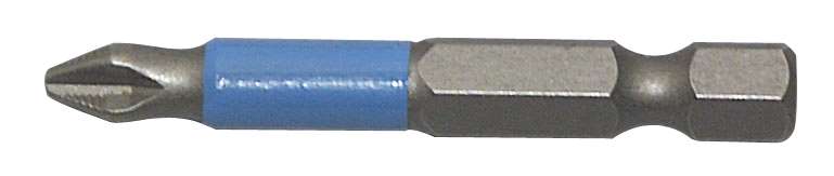 KRAVM E06004 Pack of 10 Phillips 1/4" PH 3 inserts, 50 mm length