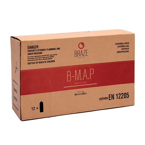 B-MAP cylinder 1 l /420 g in a pack of 6 - for braze welding kit