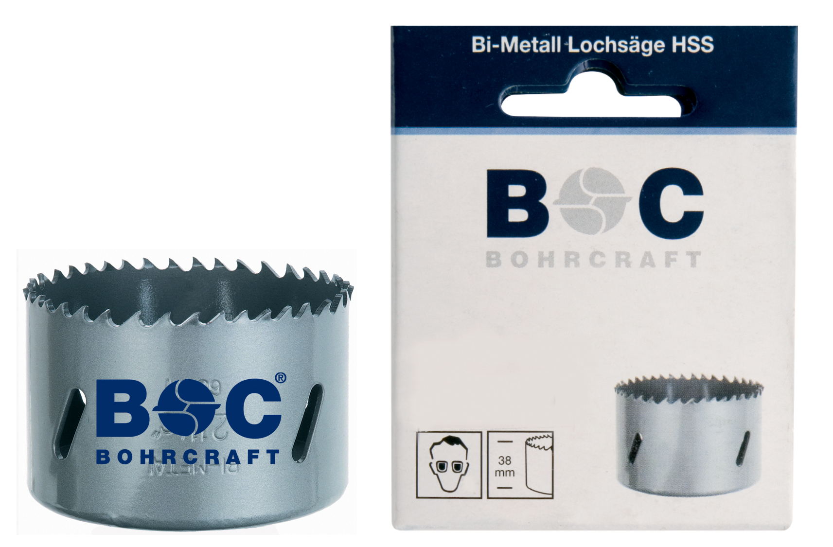BOHRCRAFT 19000900027 Bi-metal HSS hole saw ø 27.0 mm, pack of 1 pc