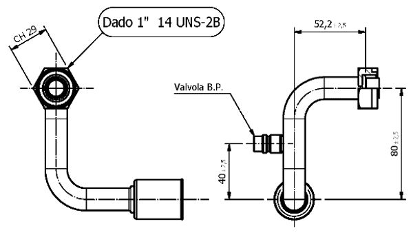Raccordo SPECIALE 1/2 ROTALOCK VBP G10