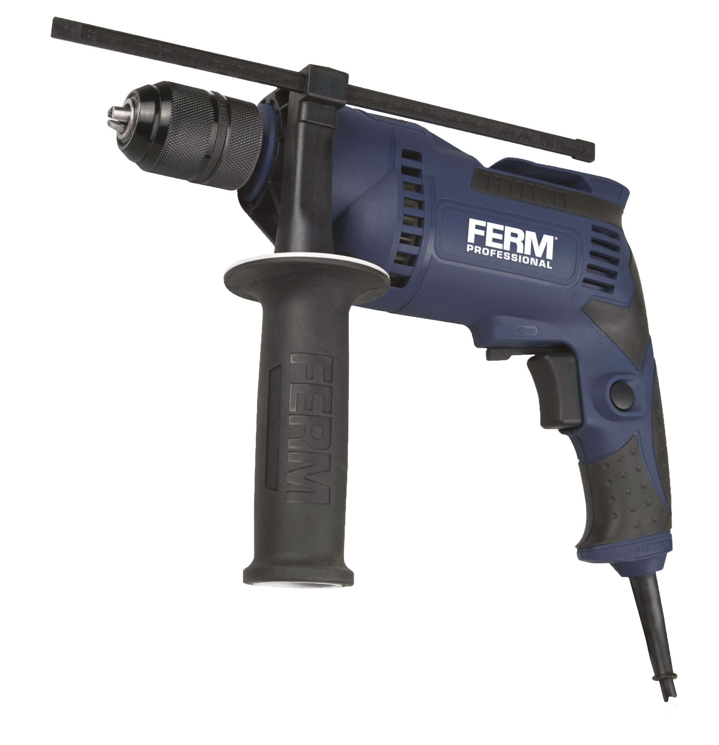 FERM PDM1049PK Professional Impact Drill 230V 50Hz 710W - No-load speed 0-51200 rpm - Weight 2.2 kg