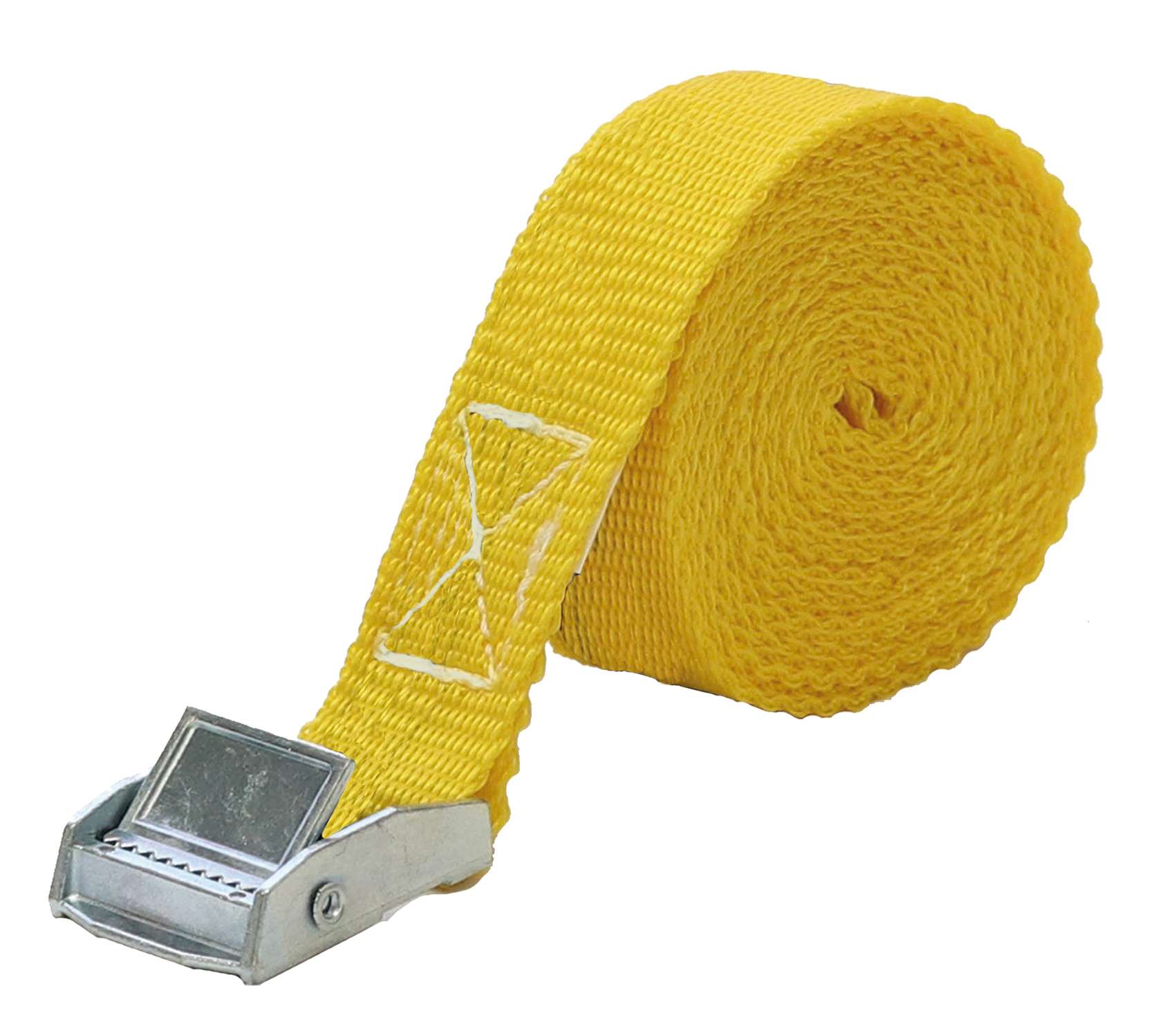 MURTRA H03025-03BL Set of 2 anchoring straps with 25mm buckle, 2 pieces x 3m, yellow
