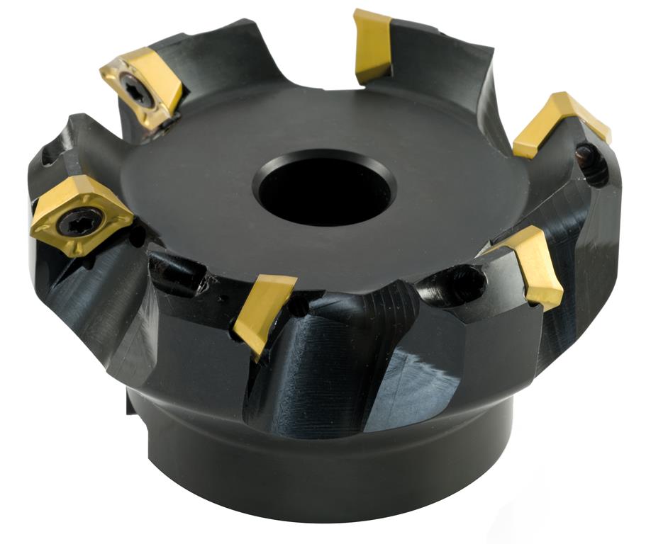 LTF MACHINE TOOLS L45SE12080MWZ6R 45° Face Milling Cutter with 80 mm Sleeve Mount Z6