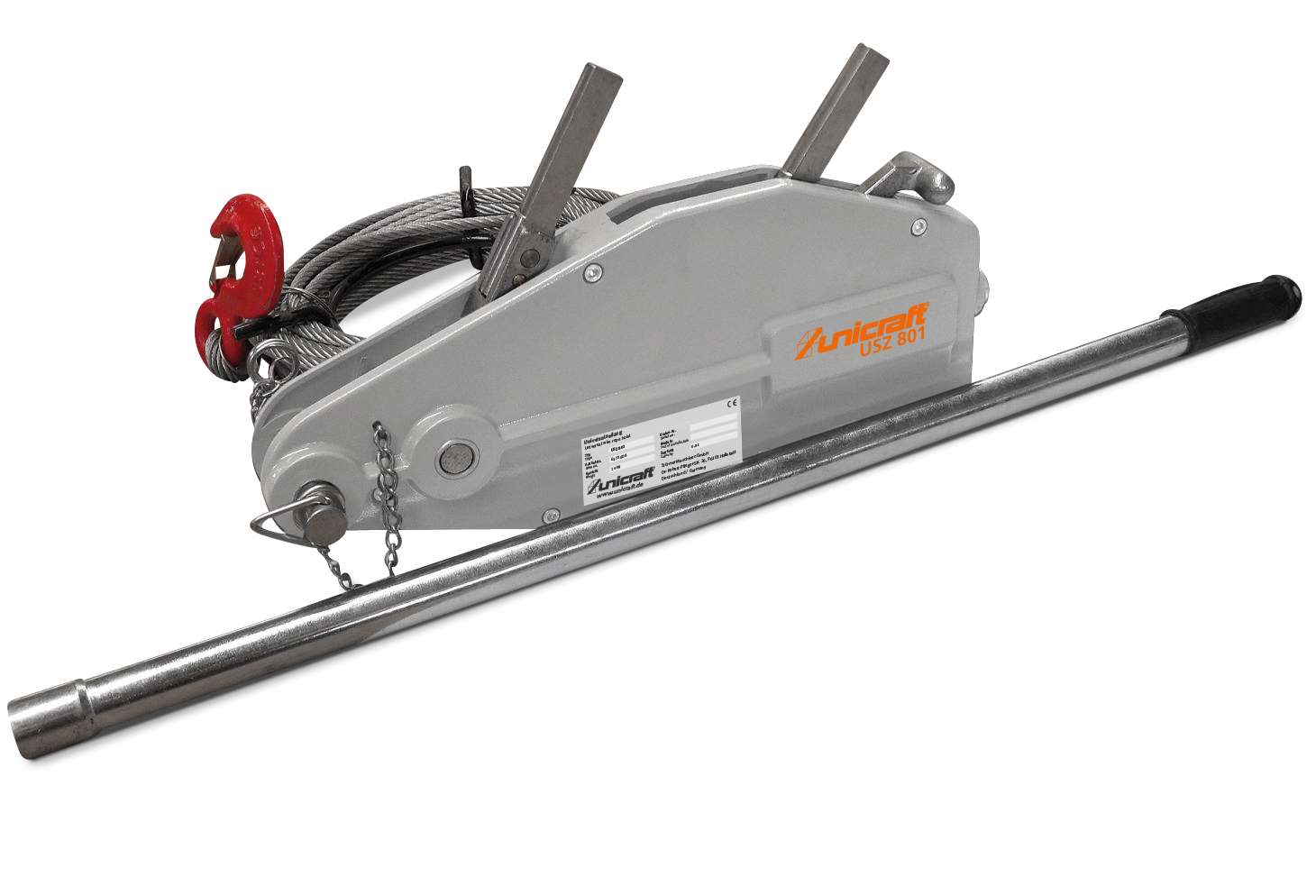 UNICRAFT 6171608 Cable Winch USZ 801, traction load 0.8 t