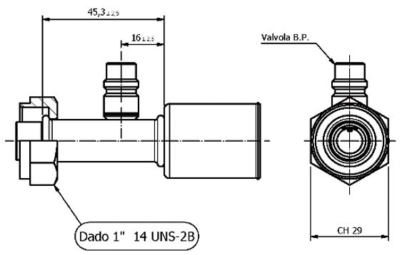 ROTALOCK STRAIGHT FITTING LOW PRESSURE VALVE