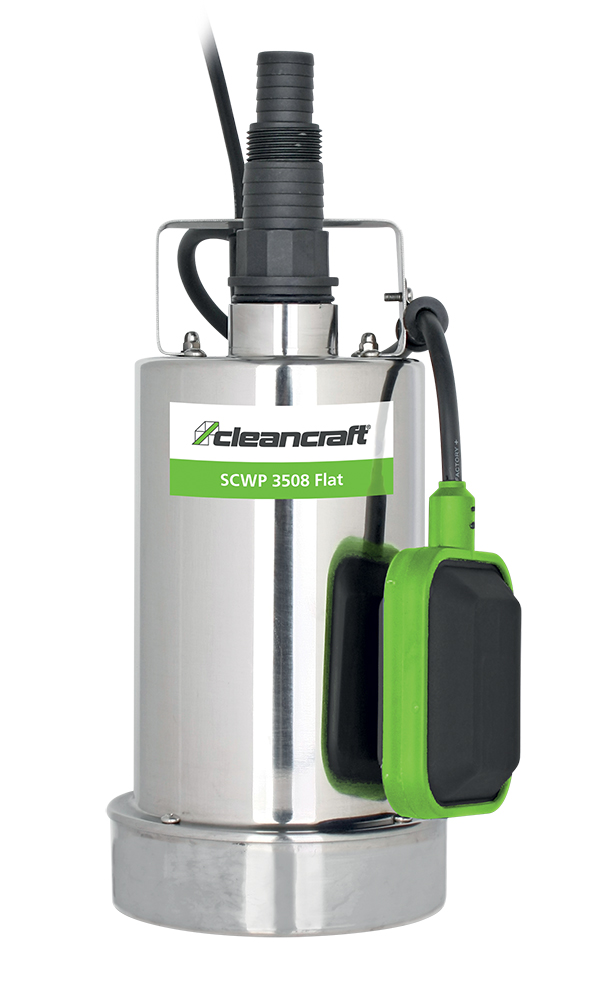 CLEANCRAFT 7520115 Submersible pump for clear water, flow rate 125 l/min, model SCWP 3508 FLAT