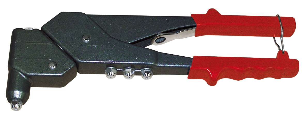 KRAVM E93016 Riveter with 360° Swivel Head, 4 Rivets