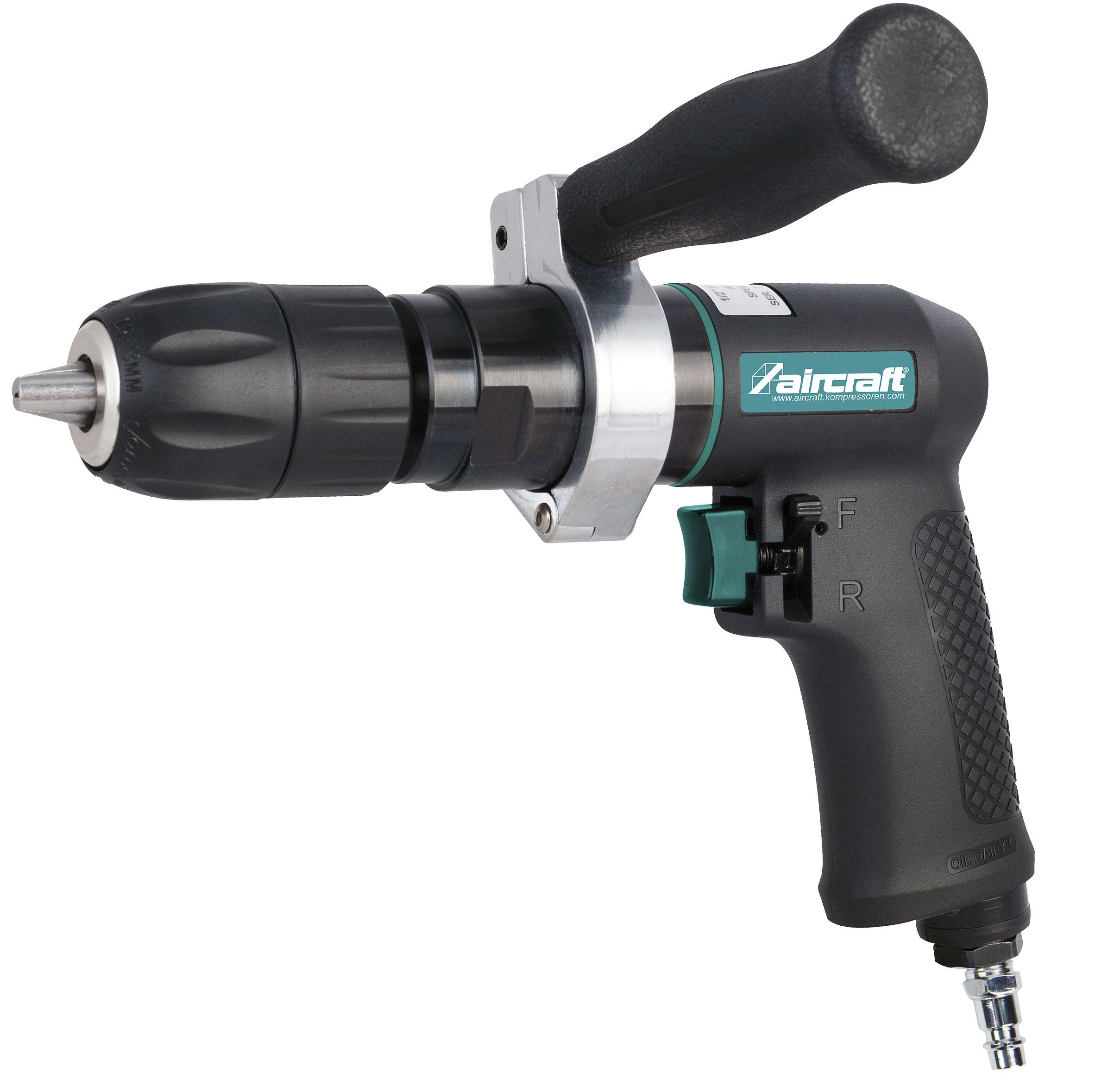 AIRCRAFT 2404115 Low-speed pistol drill, 1/4" thread, 800 rpm