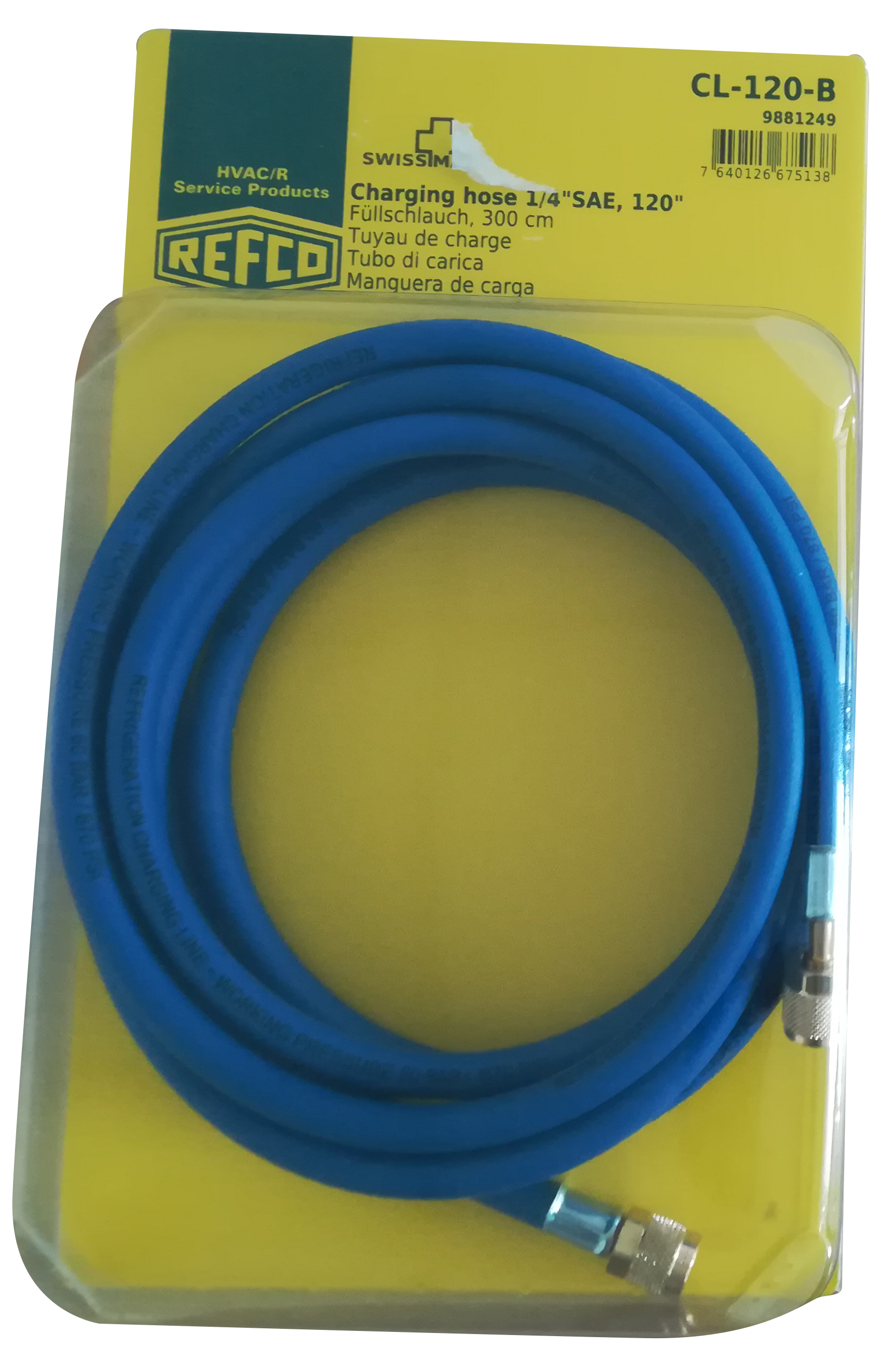 Tubazione FLEX 3MT SAE ATT.1/4 BLU