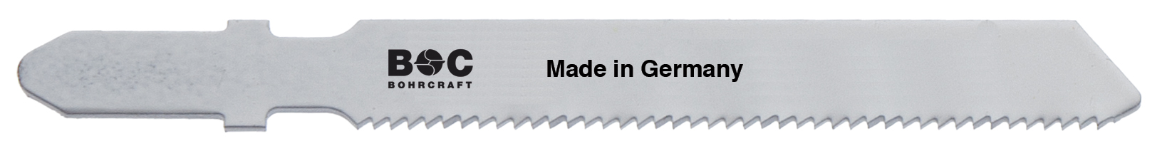 BOHRCRAFT 19651600001 Bi-Metal Jigsaw Blades for stainless steel up to 2 mm, tooth pitch 1.2 mm, L=55 mm, pack of 5 pcs