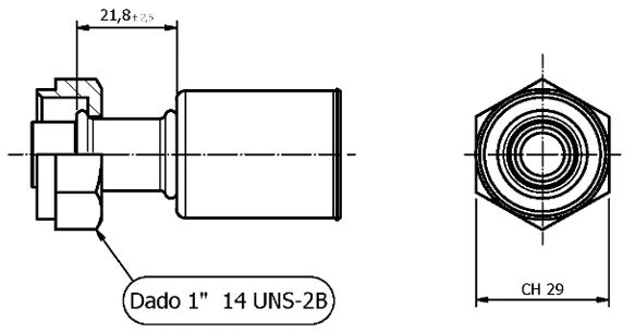 Raccordo ROTALOCK DRITTO PER Tubo 1/2