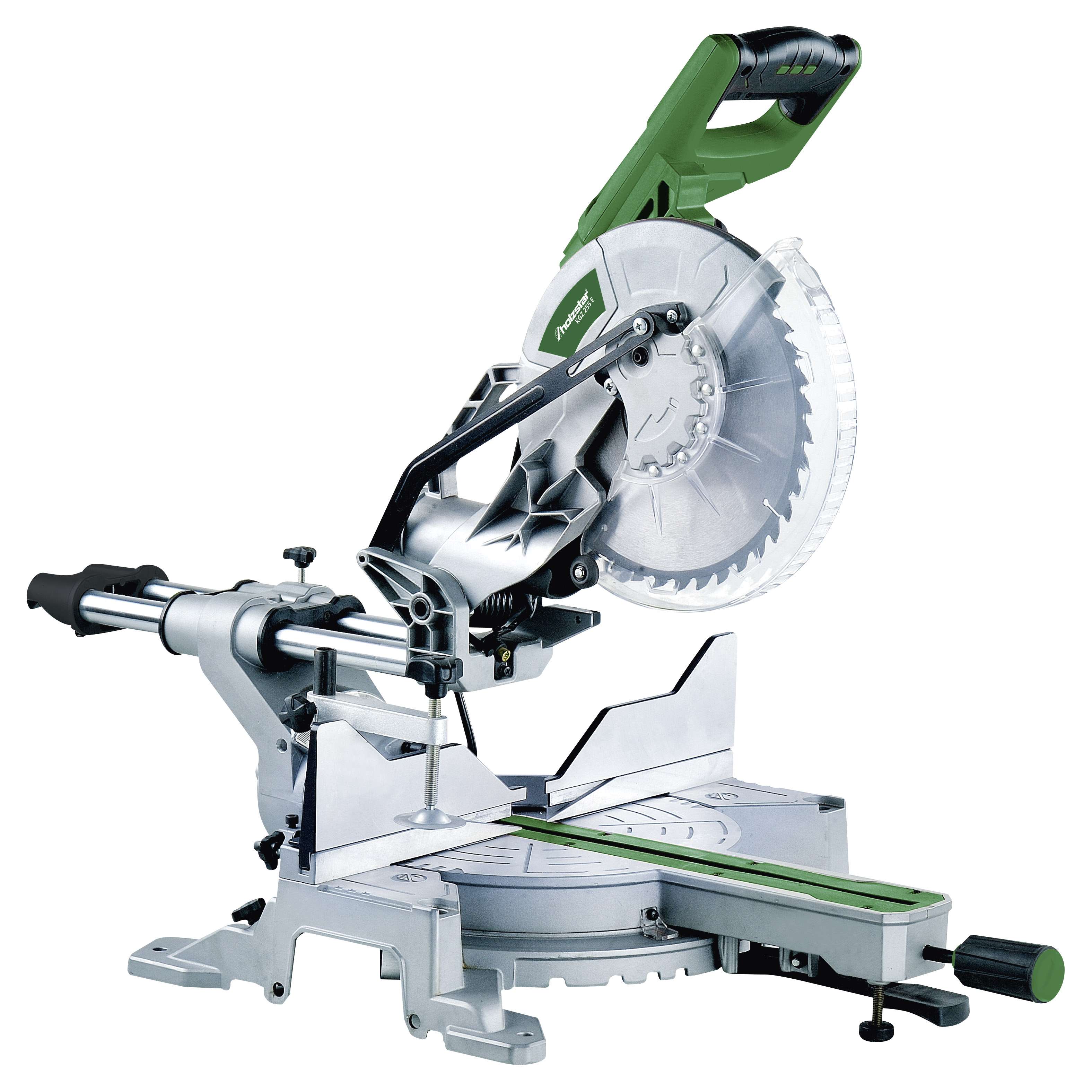 HOLZKRAFT 5702255 Radial mitre saw with sliding function, blade diameter 255 mm, 5000 rpm
