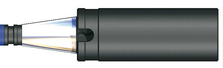 PRT METALLO 0005095STL Soft shank chuck machinable DIN 2080 ISO50 D97x315