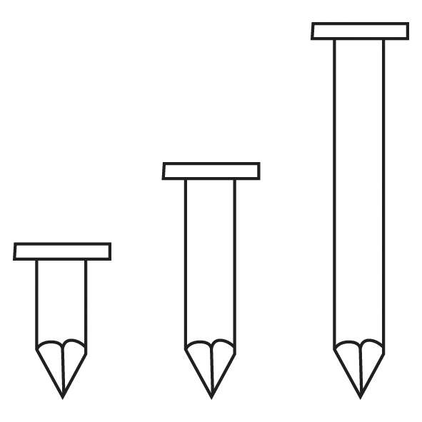 AIRCRAFT 2405822 Electro-welded coil nails length 22 mm