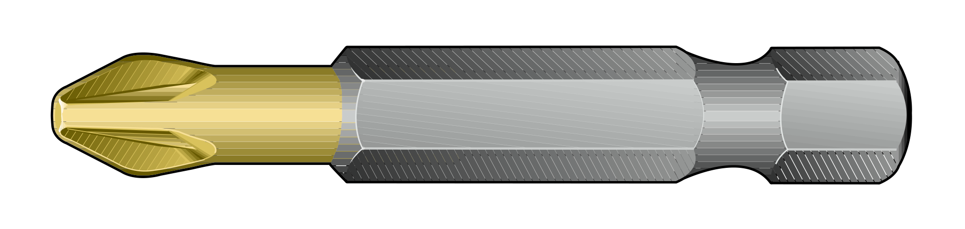 KRAVM E06217 Insert for Pozidriv cross screwdriver PZ3 l=50 mm 10 pieces