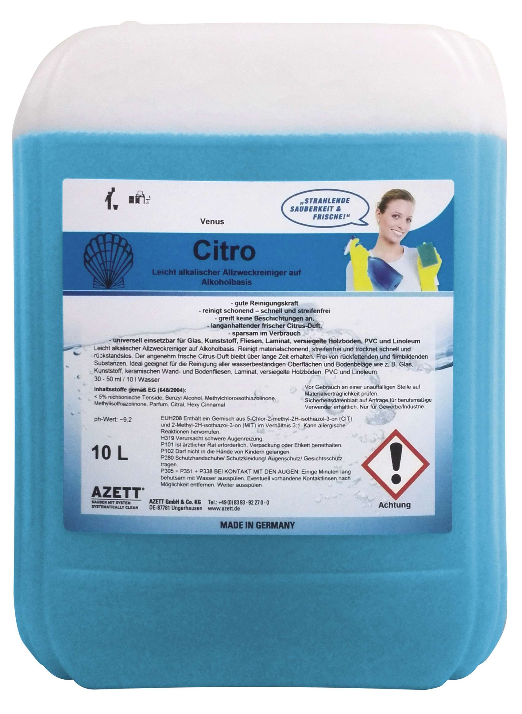 CLEANCRAFT 7321210 Universal Detergent HDR-N 10 litres