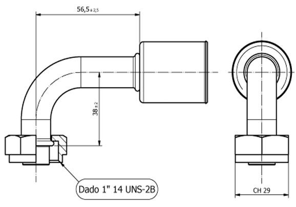 Raccordo ROTALOCK 90° PER Tubo 5/8