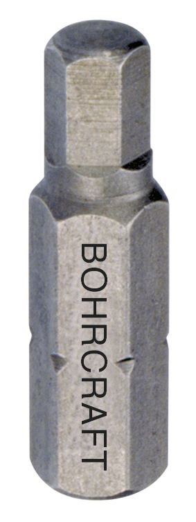 BOHRCRAFT 61601501525 Inserts for hex screws 1/4 1.5 mm L=25 mm, pack of 100 pcs