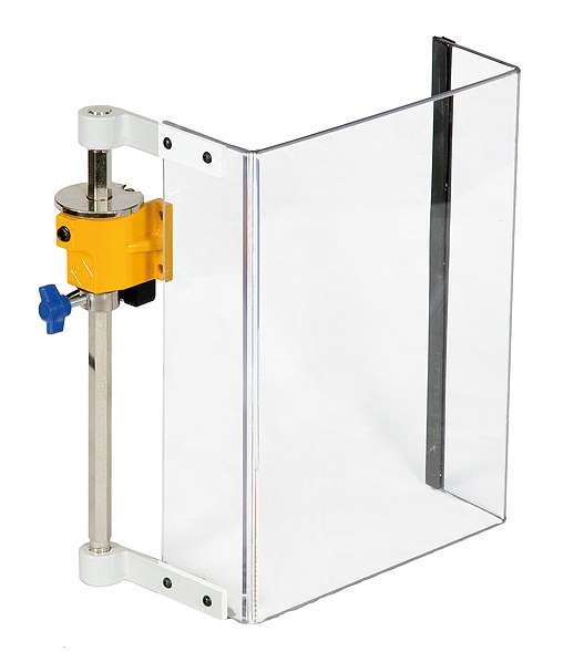 SAFETY EQUIPMENT 153.10 Adjustable height column drill protection, with microswitch, screen 230x310 mm