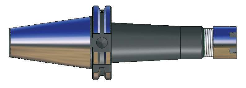 PRT METALLO 9994025ML ER collet chuck DIN 6499/B mini nut DIN 69871 AD/B ISO40 H100 ER25