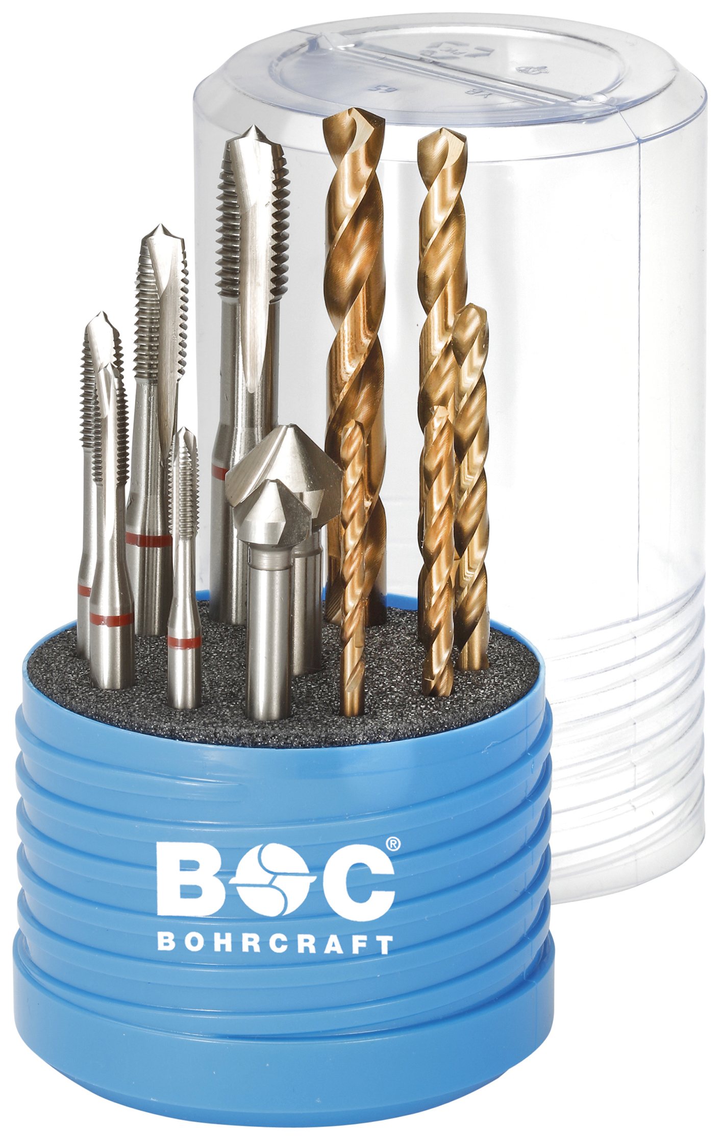 BOHRCRAFT 41731430012 ABS machine male die box, form B, thread M4 - M10, 12 pcs