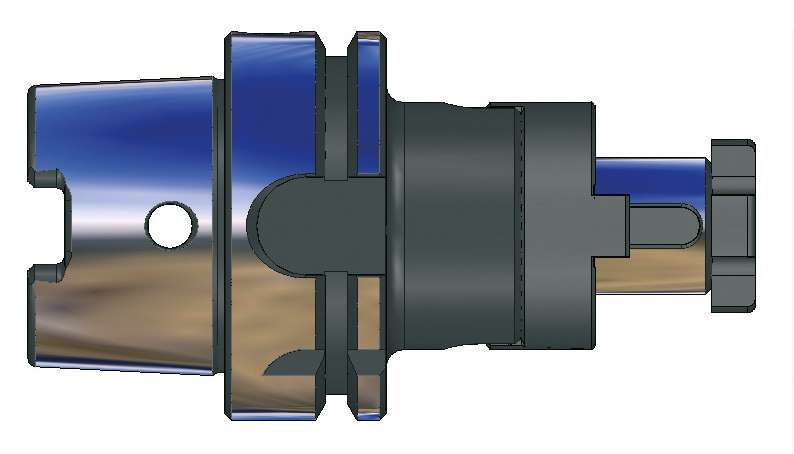 PRT METALLO 444100A32U Mandrino porta frese trascinamento frontale e linguetta DIN 69893 HSK100/A H60 d32