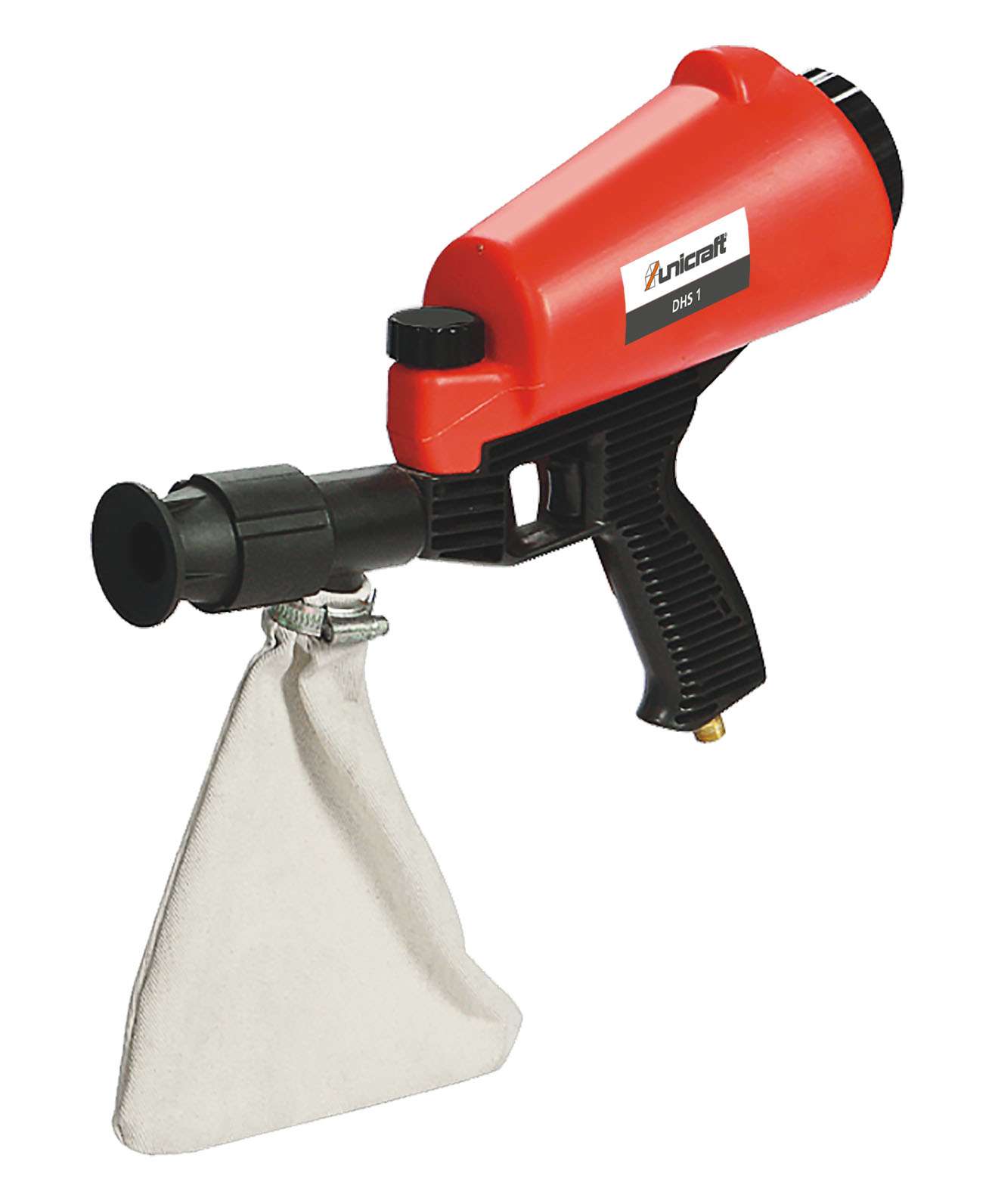 UNICRAFT 6204200 Manual compressed air sandblaster, container volume 0.9 l, model DHS 1