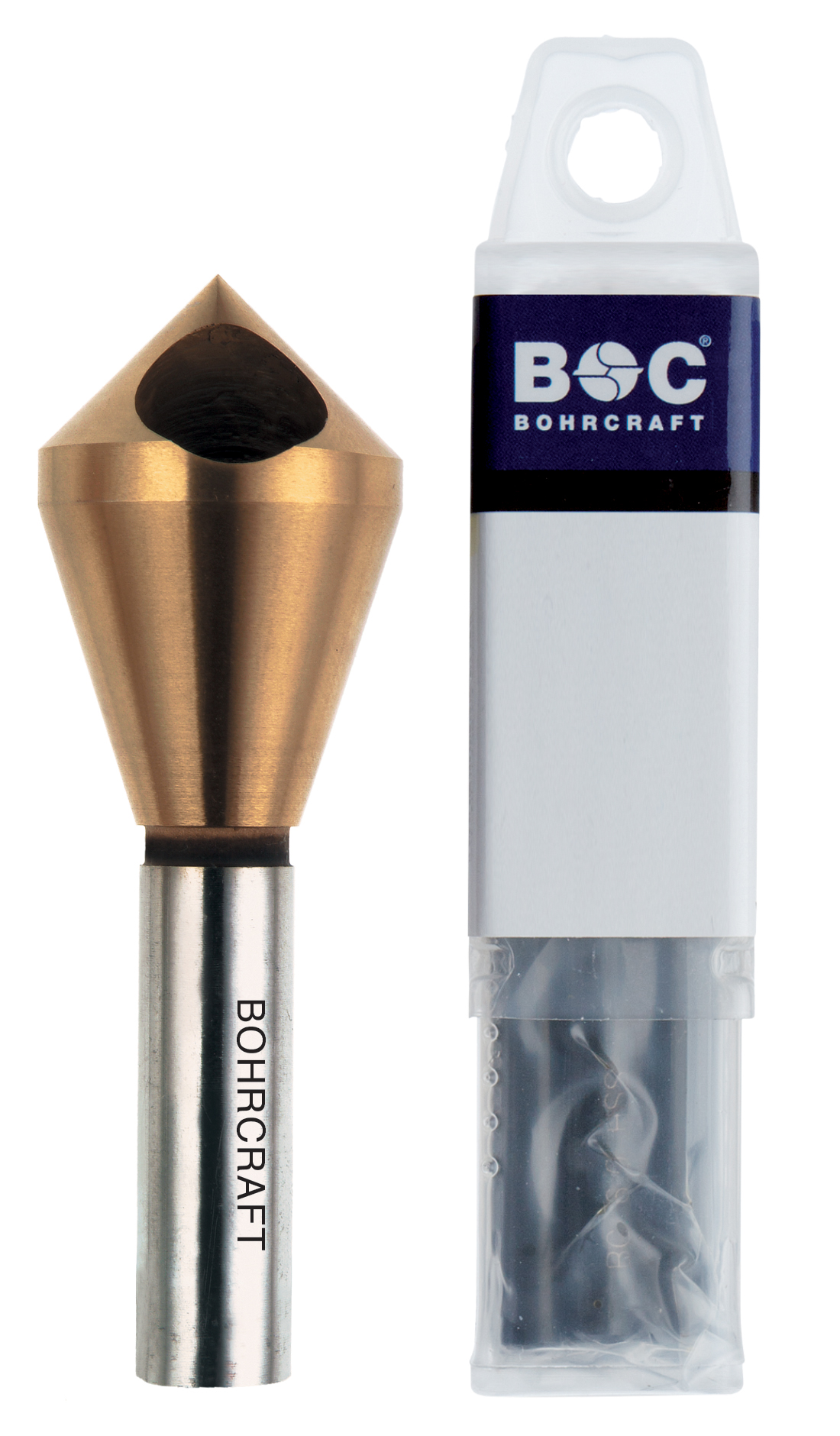 BOHRCRAFT 17210300004 Cylindrical Countersink HSS-TiN Gr.4, holes 15-20 mm, pack of 1 pc