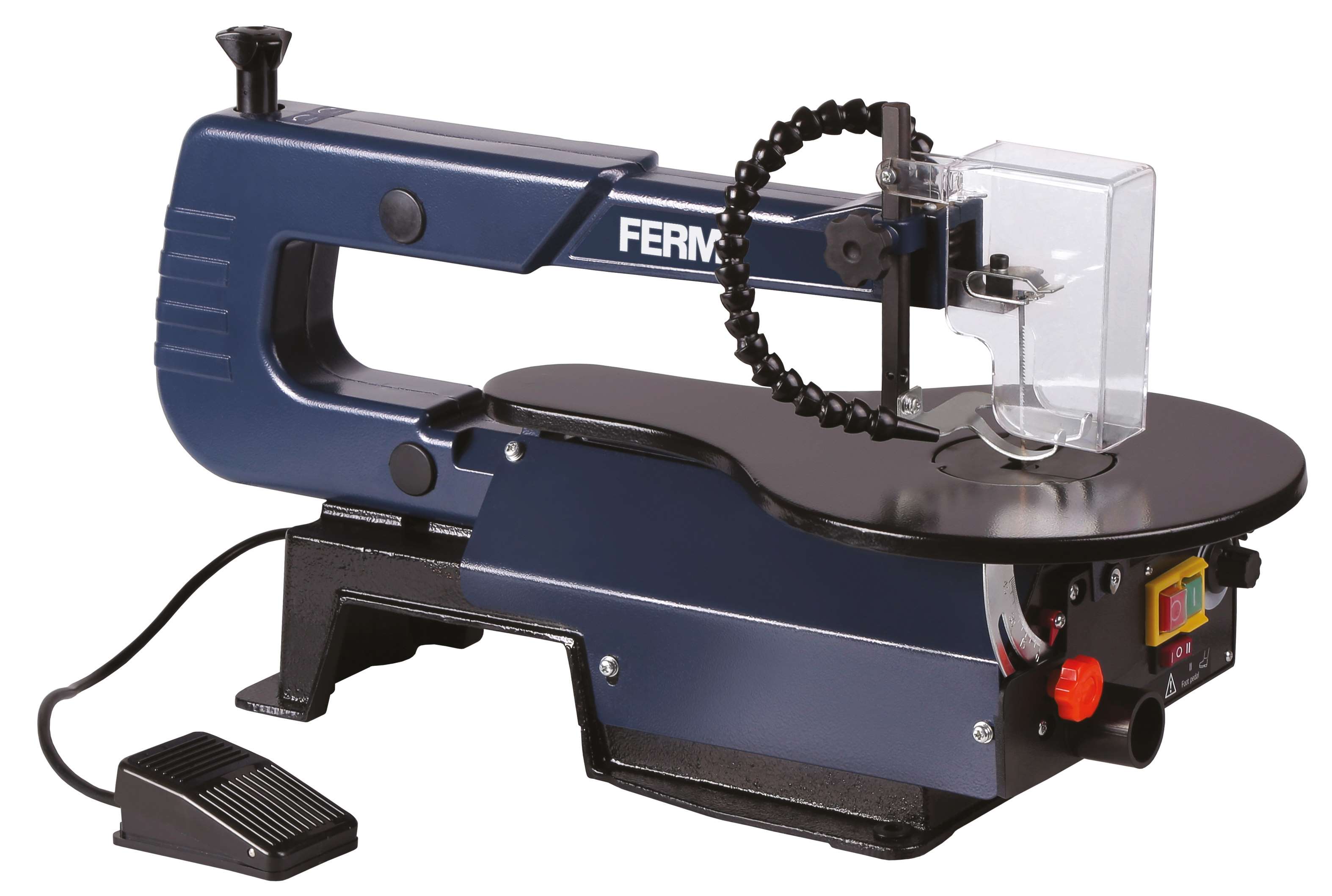 FERM SSM1007 Jigsaw 120W - no-load speed 400-1600 rpm - 45° cut 23 mm, 90° cut 50 mm - weight 12.50 kg