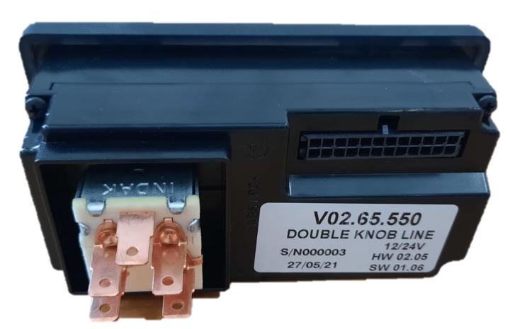 Temperature control panel