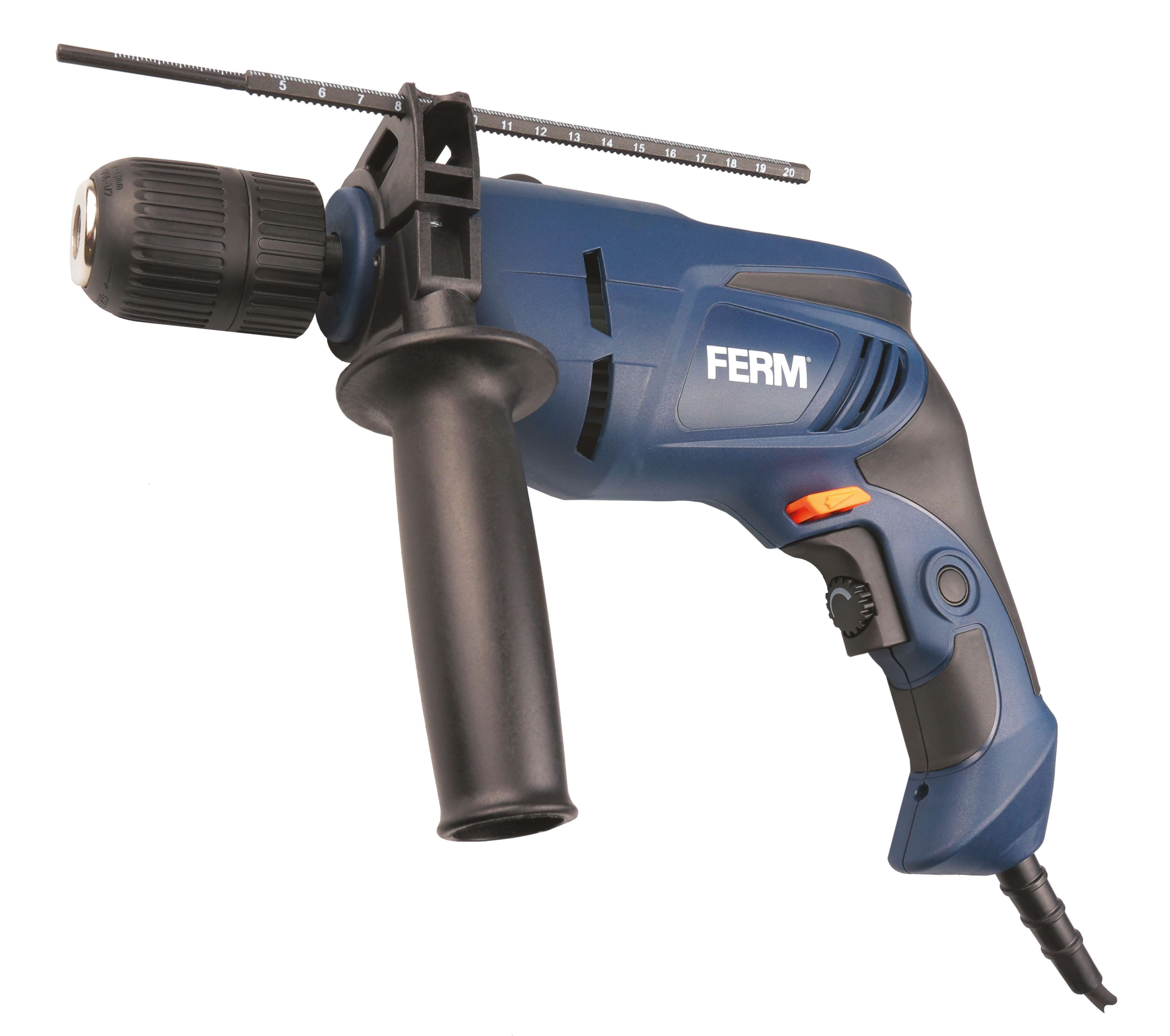 FERM PDM1052 Hammer Drill 230V 50Hz 800W - no-load speed 3000 rpm - weight 2.2 kg