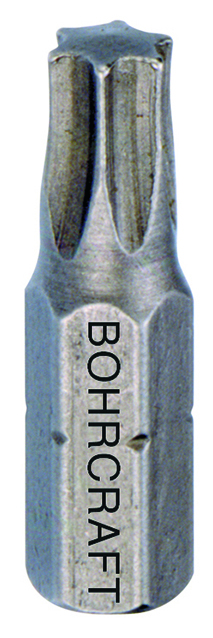 BOHRCRAFT 61401500825 Torx Screw Inserts 1/4 T8 L=25 mm, pack of 100 pcs