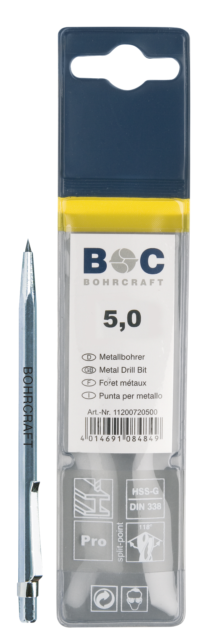 BOHRCRAFT 96000700140 Marking tip in MD L=140 mm pack of 1 pc