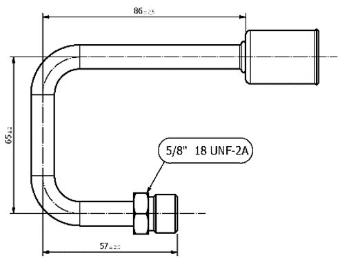 Raccordo MASCHIO 180° PER Tubo G6