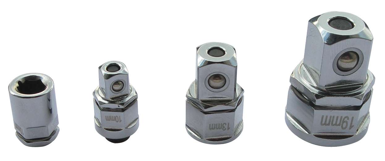 KRAVM E86180 Set of 4 adapters (1/2 - 3/8 - 1/4 - 1/4)