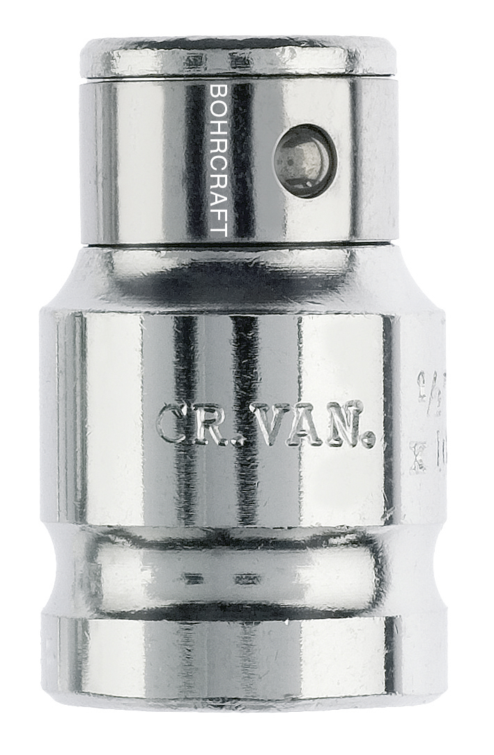 BOHRCRAFT 66451503810 Adapter with ball for 10 mm shank inserts, 1/2 inch square, pack of 5 pcs